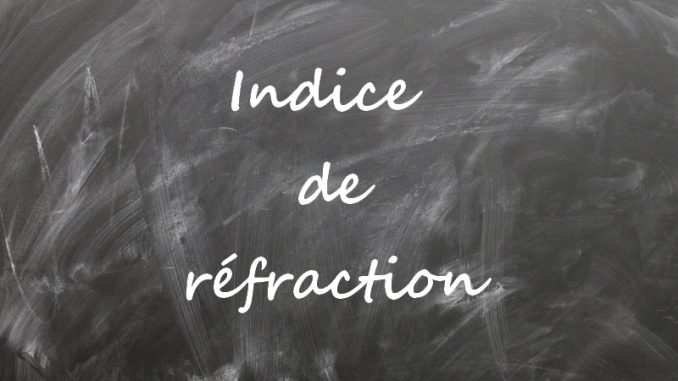 indice-refraction Indice de réfraction