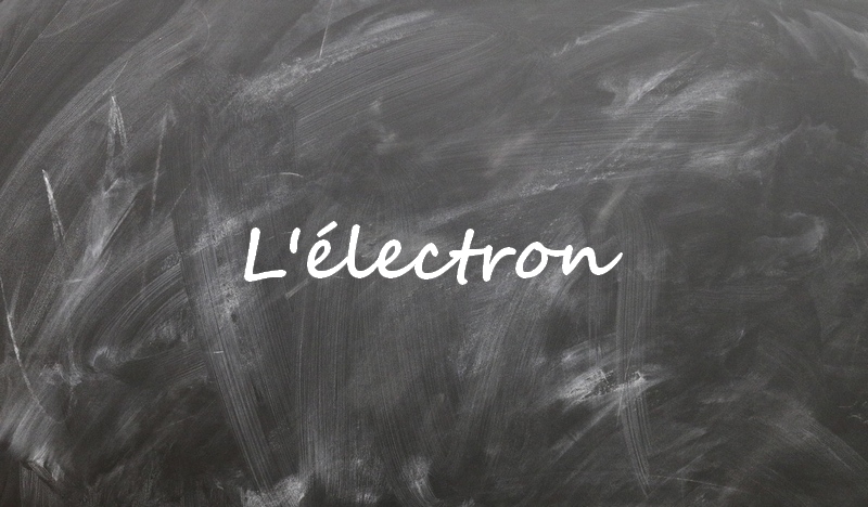 Electron noté à sur un tableau