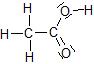 Formule de Lewis de l'acide acétique