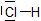 Formule de Lewis du chlorure d'hydrogène
