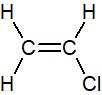 Formule développée du chloroéthylène