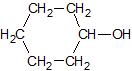 Formule développée du cyclohexanol