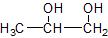 Formule développée du propan-1-2-diol