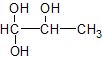 Formule développée du propan-1-1-2-triol-glycerine