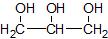 Formule développée du propan-1-2-3-triol (glycérine)