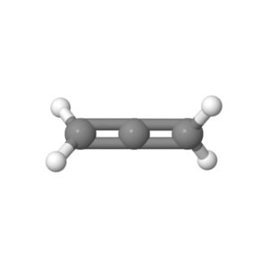 Molécule de propanediène à géométrie linéaire