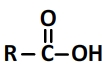Formule semi-développée d'un acide carboxylique