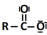 schéma de Lewis de l'ion carboxylate